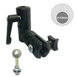 Anson PDR black plastic light stand collar with adjustable clamp and 19mm ball stud.