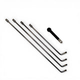 Anson PDR Tequila Compact HUB Single Bend stainless steel rods with angled tips for enhanced reach into tight spaces.