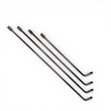 Anson PDR four stainless steel paintless dent repair rods with angled tips for extended reach.