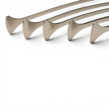 Anson PDR Tequila PDR Tools Rattlesnake Tail Set, metal dent repair rods with 1 1/4" tip size.