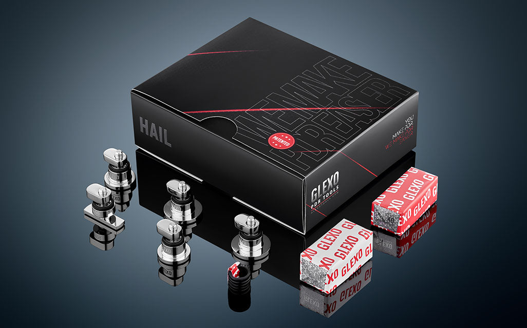 Glexo Hail Set - 5 tabs and cold glue