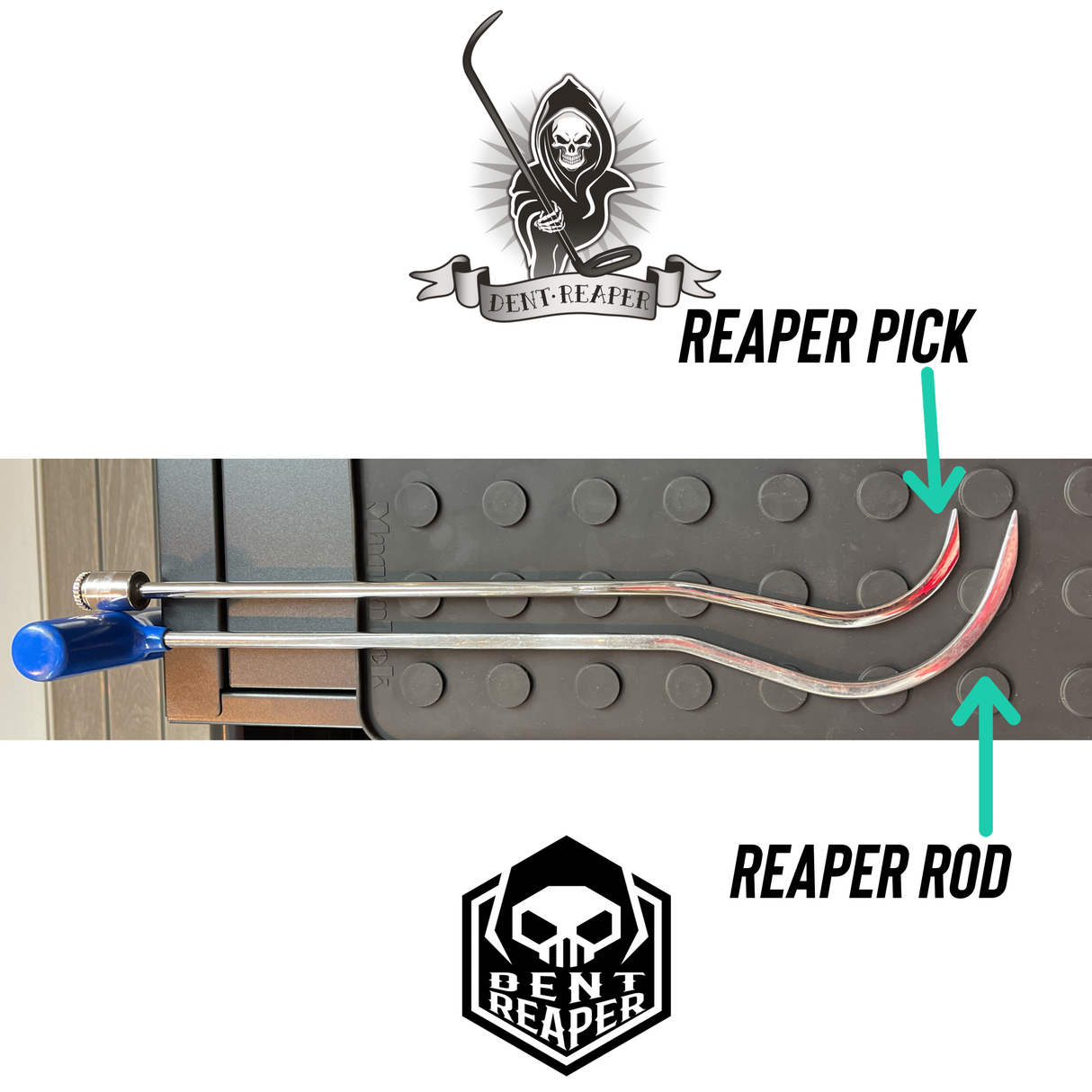 Dent Reaper Picks w/ Stainless Tequila Hubs