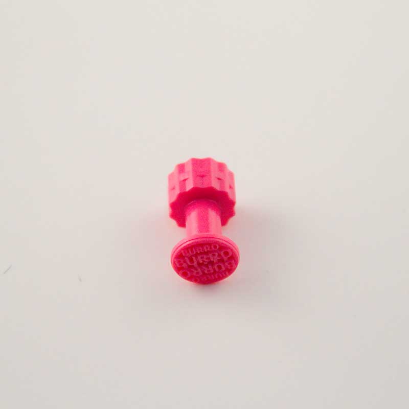 Burro PINK SERIES 12mm diameter/Pink raised grid logo   10 Piece