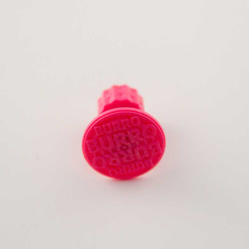 Burro PINK SERIES 21mm diameter/Pink raised grid logo   10 Piece