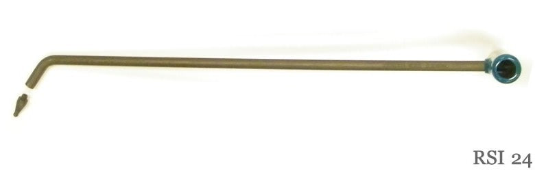 24" Single Bend Interchangeable tip PDR rod