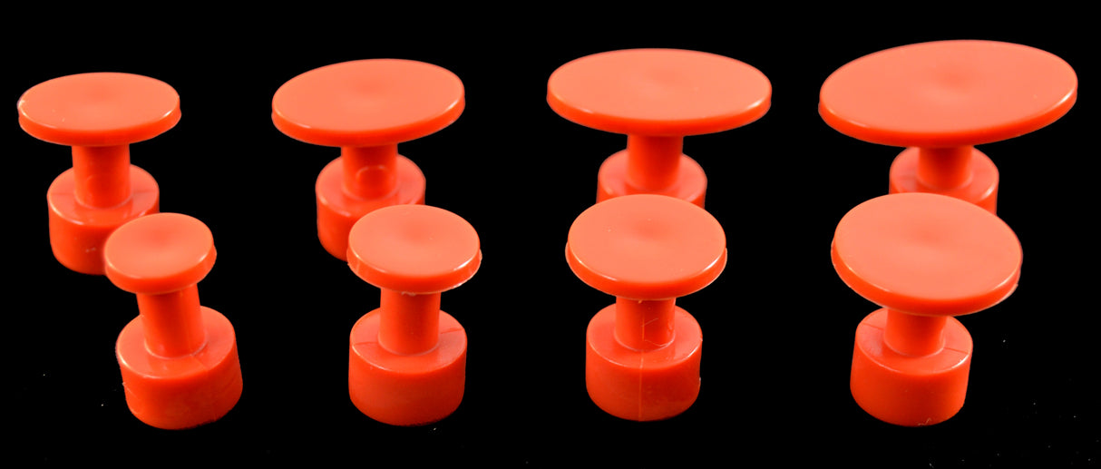 Aussie PDR Glue Tabs - Slick Faced - Bloody Orange Variety